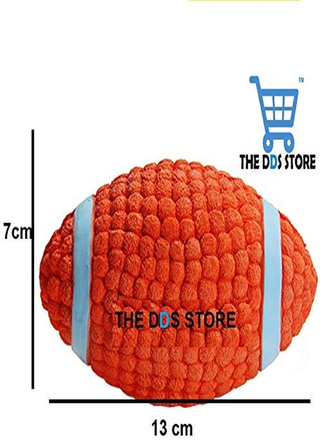 The DDS Store Dog Squeaky Toys Ball Bouncing Latex Fetch Throw Rugby Football for Pet Toy - Image 2